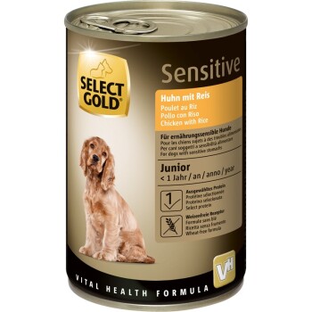 SELECT GOLD Sensitive Junior Huhn & Reis 6×400 g