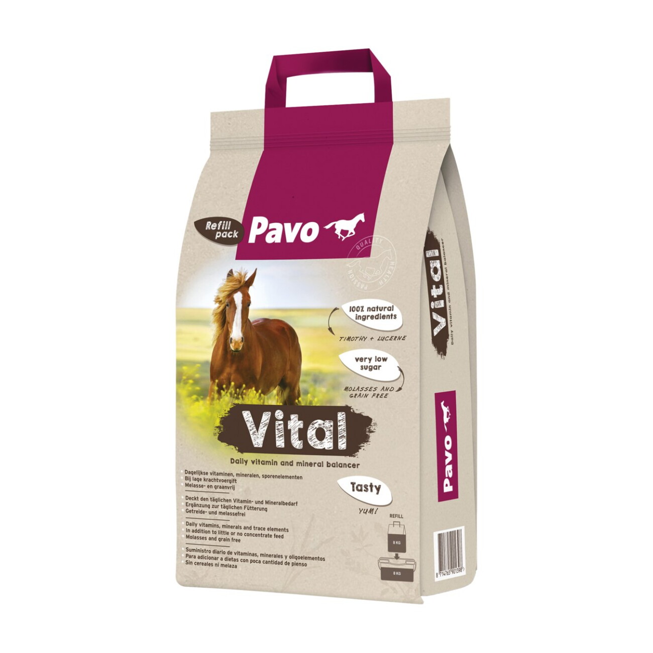 PAVO Mineralfutter Vital Nachfüllpack 8 kg - Bild 1