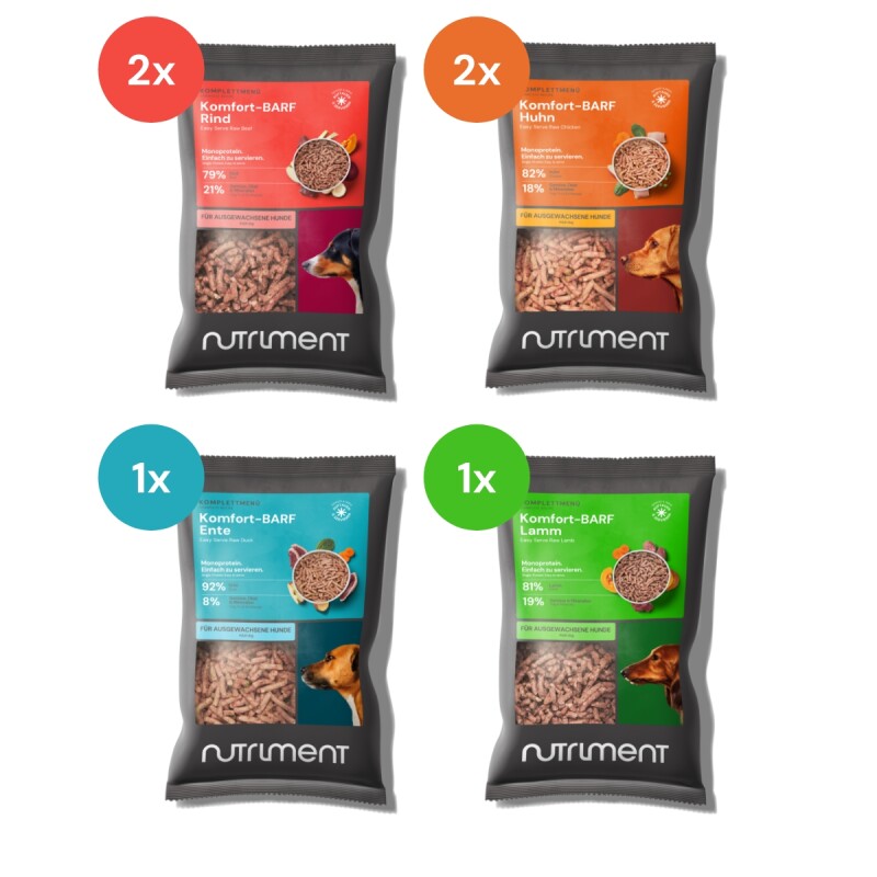 Nutriment Komfort-BARF Menü Probierpaket 6x1 kg
