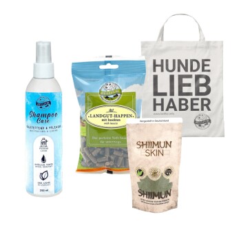 Körperpflege-Sparset mit rückfettendem Hundeshampoo