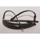 Hans Melzer Reithalfter hannoversch schwarz/silber WB (Warmblut)
