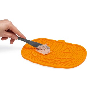 Tapis à lécher Halloween citrouille 23 cm