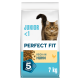 Perfect Fit Junior-Katzenfutterbeutel (<1) mit Foto eines Kätzchens, Trockenfutter, Reich an Huhn, Total 5 Formula, 7 kg.