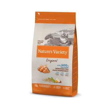 Nature’s Variety Original Kroketten mit Lachs ohne Gräten für sterilisierte Katzen 1,25kg 3 kg