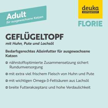 florie Adult 6x400g - Geflügeltopf