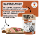 DOGS'n TIGER Heimtiernahrungsbeutel 'Zierfeder Huhn mit Fasan & Pastinake' mit Katzenfoto, Label '100% natürlich', rohes Huhn, rotes Fleisch und Pastinaken