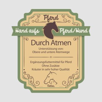 Hand aufs Pferd/Hund Bronchial Kräuter für Pferde – DurchAtmen 1kg