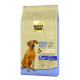 Select Gold Maxi Adult Hundefutterbeutel, geeignet für Hunde über 25 kg, mit der Kennzeichnung "Sensibel" und Zutaten wie Wasserbüffel und Tapioka.