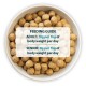 Bowl of pet food pellets with a feeding guide overlay: "ADULT: 10g per 1kg of body weight per day; SENIOR: 8g per 1kg of body weight per day."