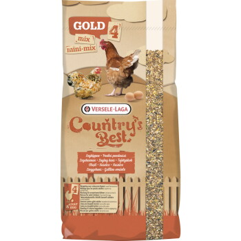 Zak Versele-Laga 'Country's Best' GOLD 4 kippenvoer met afbeelding van een hen, twee eieren en een 5 kg-label.