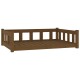 Hundebett Massivholz Kiefer braun 75,5 cm, 28 cm, 1,055 m
