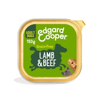 edgard & cooper adult 11x150g agneau irrésistible et bœuf