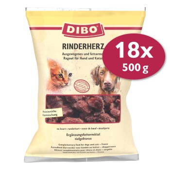 Frostfutter Rinderherz 18x500 g