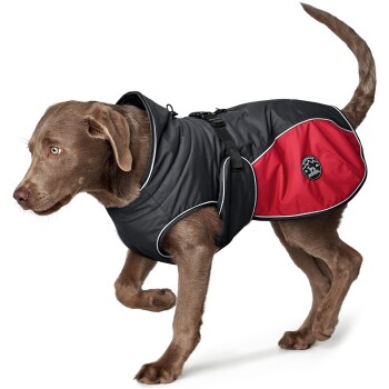 Hundemantel Uppsala Cozy anthrazit/ rot 25 cm