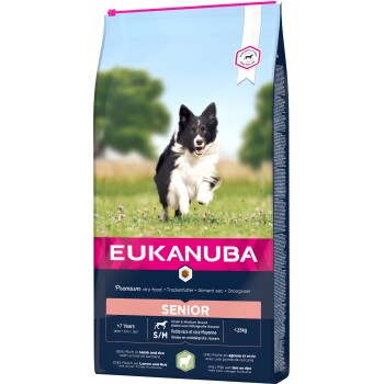 EUKANUBA Senior Small & Medium Breed Lamm & Reis 12 kg