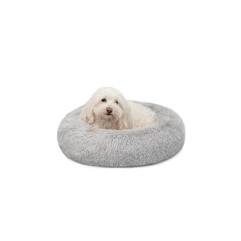 Donutbett hellgrau M