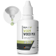 Flasche REAVET Wurmholz-Mix, ein 50 ml flüssiges Ergänzungsmittel für Haustiere, mit einer Tropferspitze und grünem Flüssigkeit sichtbar.