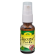Braune Glas-Sprühflasche mit weißem Verschluss, cdVet-Etikett ZeckEx TickEx Repellent und durchgestrichenem Zeckensymbol