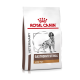 Royal Canin Veterinary Gastrointestinal Low Fat Hundefutterbeutel mit einer Silhouette eines Hundes und dem Markenlogo oben.
