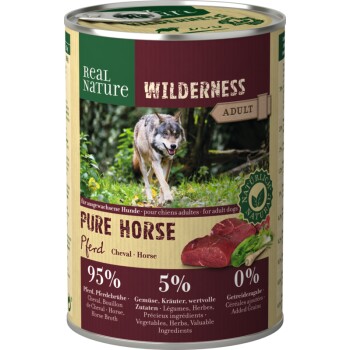 REAL NATURE WILDERNESS Adult 6x400g Pure Horse Pferd
