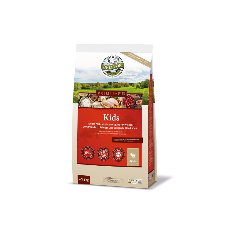 Bellfor Hundefutter für Welpen - PREMIUM PUR Kids - 2,5 kg