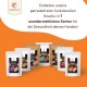 Verschiedene lebendige Verpackungen von getreidefreien funktionalen Hundesnacks von Wildfang, die gesundheitliche Vorteile zeigen.