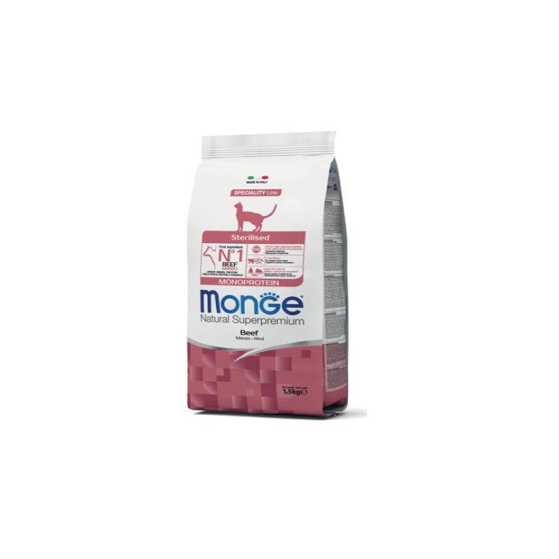 Monge Natural Superpremium Monoprotein Sterilised 1,5Kg