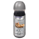 Bouteille de charbon actif Premiere Odor Stop pour litière de chat, avec une image de chat tigré et un texte mettant en avant les propriétés de réduction des odeurs.