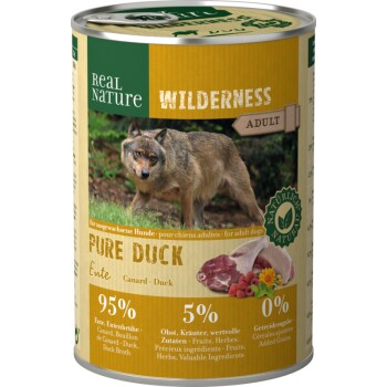 REAL NATURE WILDERNESS Adult 6x400g Pure Duck Ente