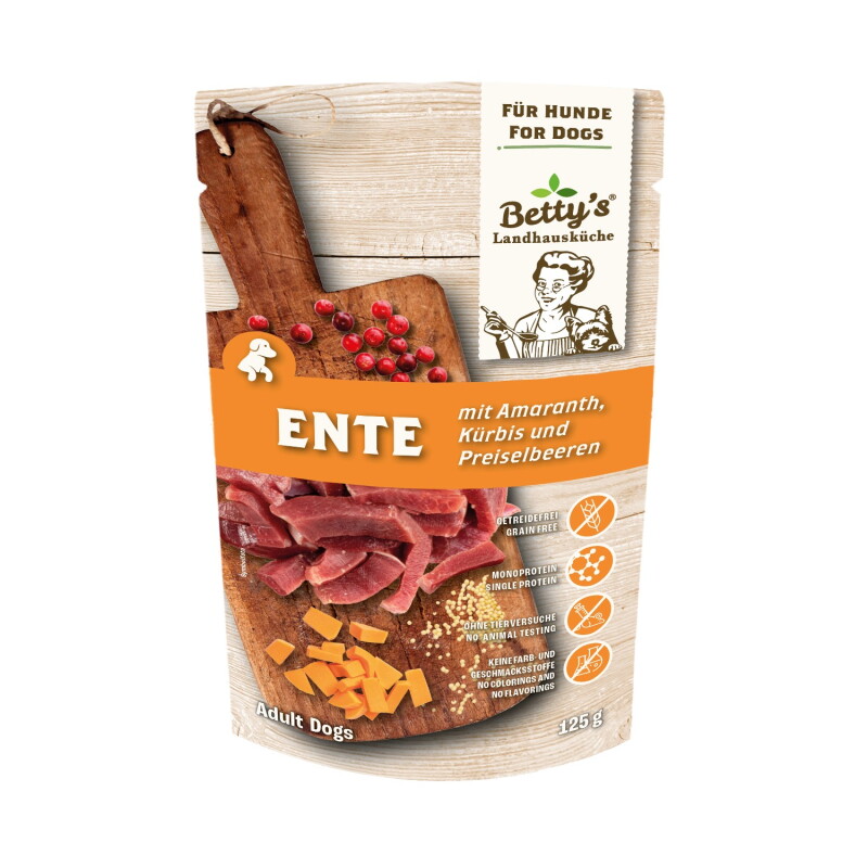 Betty's Landhausküche Frischebeutel Ente Amaranth 10x125 g