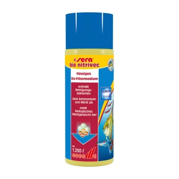 Pond Bacteria Booster 500 ml Flasche von Sera Bio Nitrivec flüssigem Bio-Filter für Aquarien, fördert die bakterielle Reinigung und reduziert Ammoniak und Nitrit.
