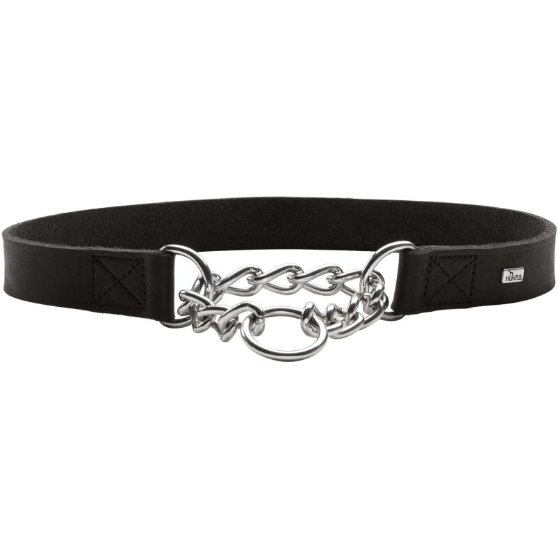 Hunter Halsung mit Kette Aalborg schwarz 38,5 cm
