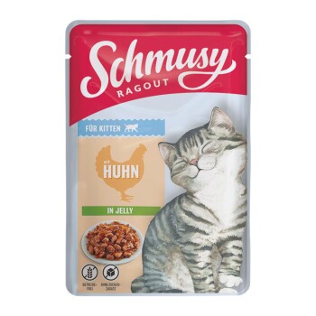 Schmusy Ragout Kitten Huhn 22x100g