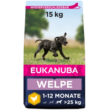 EUKANUBA Trockenfutter Hund Large Breed Puppy, Huhn 15 kg