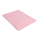 Weiches rosa Haustierbett mit gerippter Textur, das für Komfort und Stil entworfen wurde.