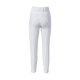 Weiße Reitpants mit einer strukturierten Gripfläche am Sitz, die ein schlankes Design und eine taillierte Silhouette aufweisen.