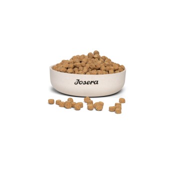 Der Knusper-Snack mit zarter Ente! Belohnungssnack mit Geflügel, fettarm (6% Fett), Kräutern, Früchten, ohne Weizen, Zucker, Soja.