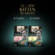 Sheba Kitten-Futterpackung mit zwei Beuteln: einem mit Lachs und einem mit Huhn, jeweils 85g, insgesamt 12 Beutel.