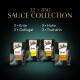 Sheba Sauce Collection mit 12 Beuteln (je 85g) in den Geschmacksrichtungen: 3 x Ente, 3 x Huhn, 3 x Geflügel, 3 x Truthahn.