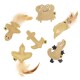 6er Set Catnip Lederkissen