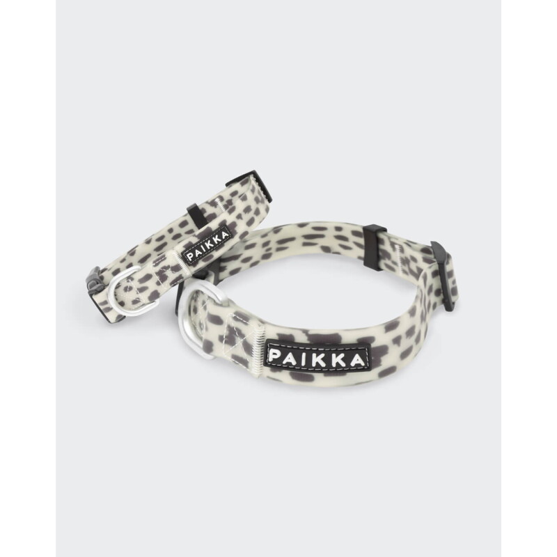 Paikka Glow Halsband 2.0 weiß/ schwarz 30 cm, 40 cm, 2 cm
