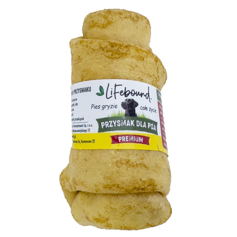 Lifebound Kauknochen 10 Stk aus Kalbsleder, 10 cm