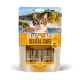 DeliBest Hemp Snack Dental Care Katzenleckerlibeutel mit Katzenbild und Hanfblatt; Hergestellt in der Schweiz, 83% Hähnchenfleisch.