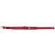 Rote Haustierhalsband, verziert mit funkelnden Strasssteinen und einer silbernen Schnalle, die ein stilvolles Design für Haustiere zeigt.