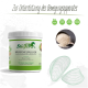 Stiefel Muschelpulver 400 g Glas (Miesmuschelpulver) mit Vegan-Siegel und Symbolen: Kein zugesetzter Zucker, keine Farbstoffe oder künstlichen Aromen