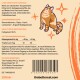 Die Verpackung eines Katzenpräparats zeigt eine illustrierte orangefarbene Katze mit Zutatenangaben wie Sonnenblumen- und Arganöl sowie Fütterungsempfehlungen.