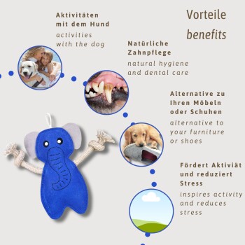 Spielzeug Elefant aus Leder