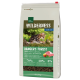 2,5 kg Beutel von Real Nature Wilderness Katzenfutter, "Ranger's Forest," mit Tabby-Katzen-Design, das 70% Fleisch und 0% Getreide enthält.