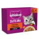 Whiskas Tasty Mix Country Collection in Sauce Katzenfutter-Packung (24 x 85 g) mit Katzenkopf und einer Futterschale