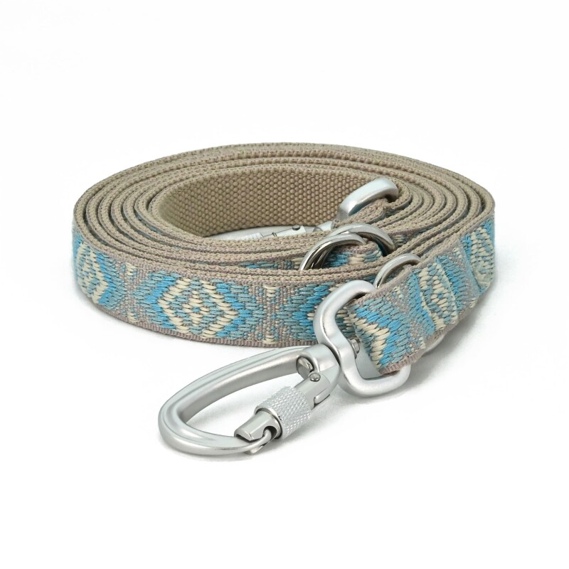 THE DOG IDEA Boho-Chic Hundeleine Sky 2 m